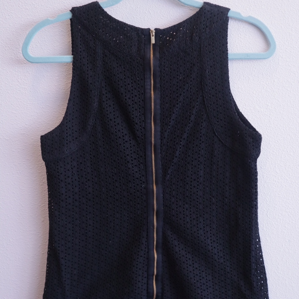 Banana Republic Black Eyelet Sleeveless Top